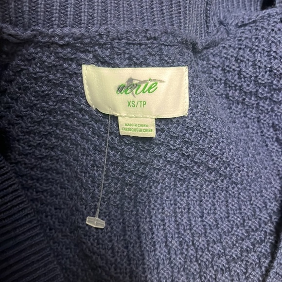 Aerie Varsity Letter A Cardigan Oversized XS - Picture 6 of 6